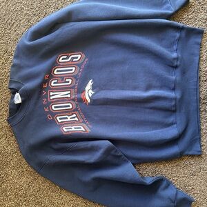 Vintage Pro Player Navy Blue Denver Broncos Crewneck Sweater